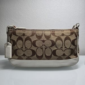 Coach Tan and Cream Signature Demi 6094